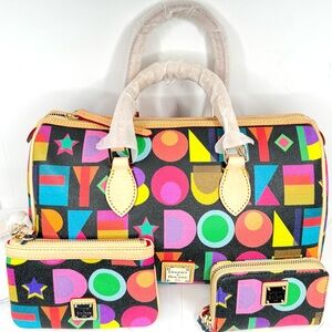 Dooney & Bourke Colorful Art Deco 3 Piece Set